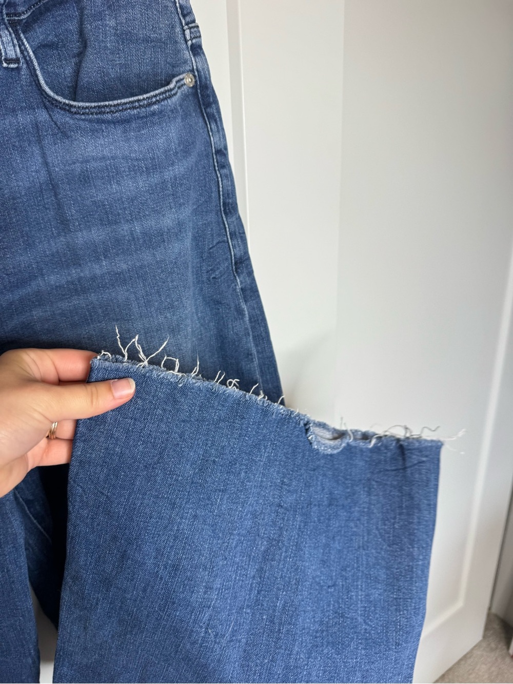 Frame Denim Women’s Light Blue Wide Leg Jeans - Picture 5 of 7